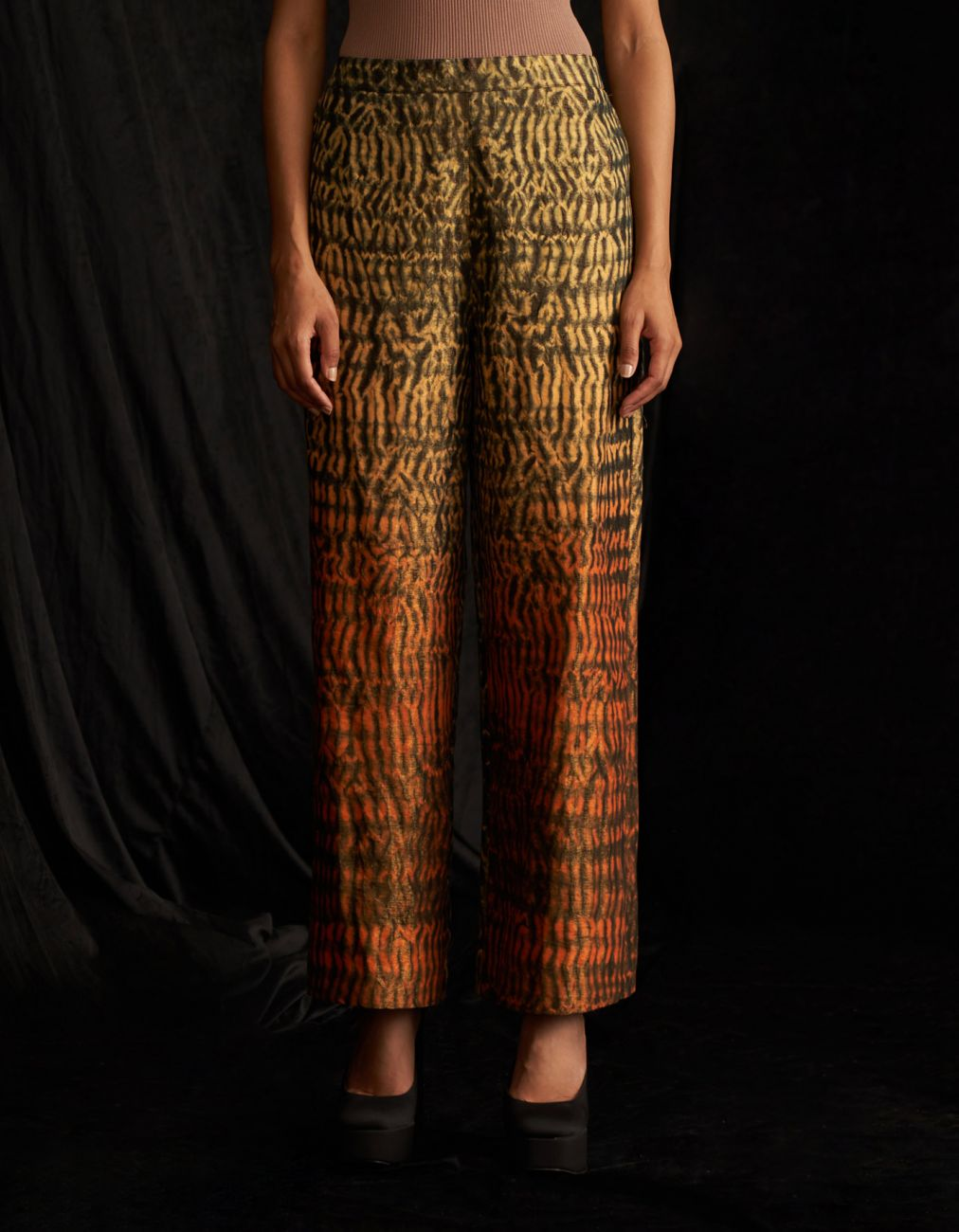 Faya Hand Crafted Shibori Trousers