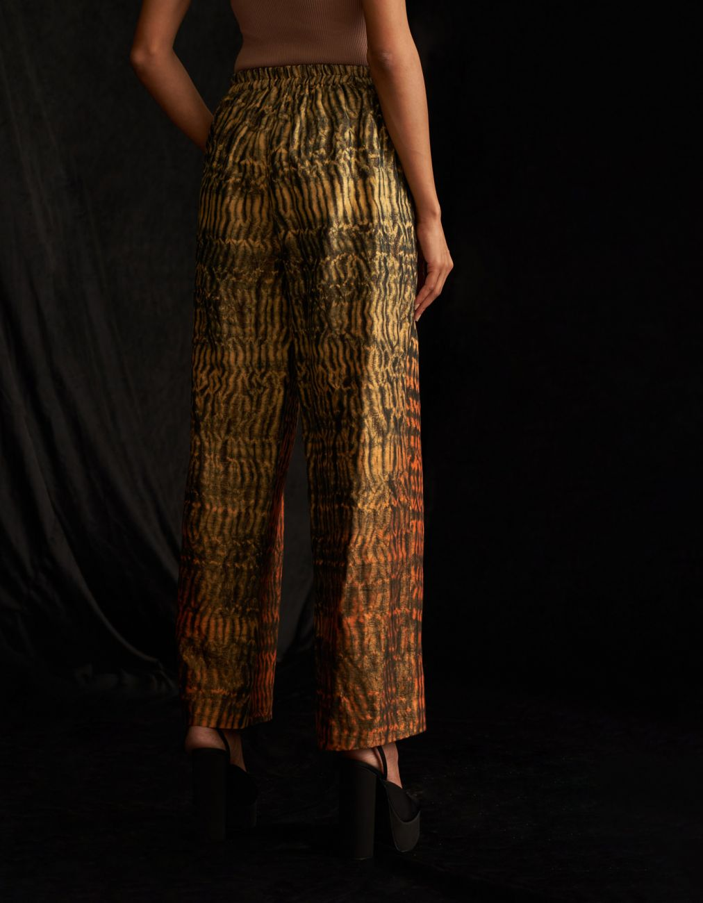 Faya Hand Crafted Shibori Trousers