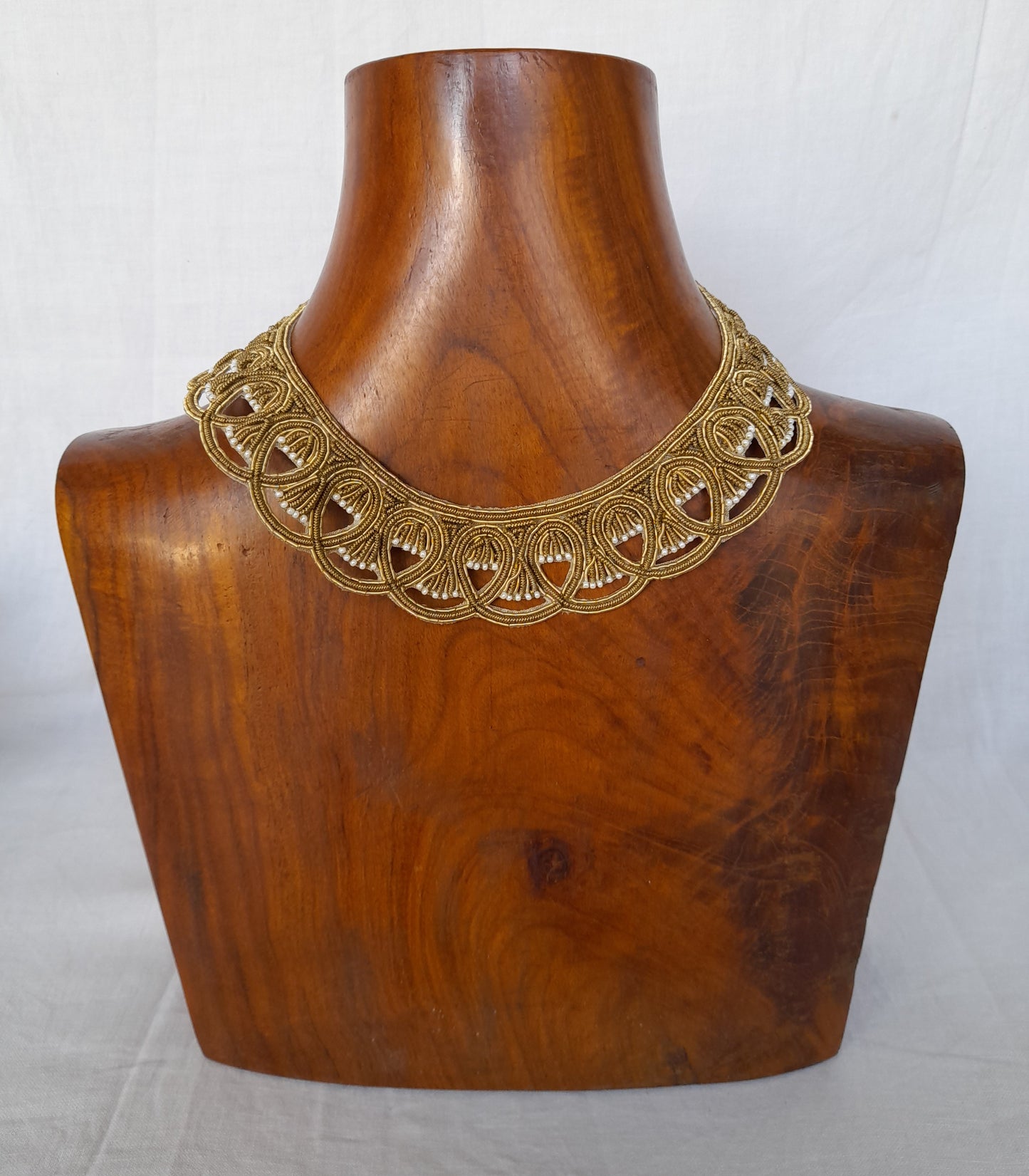PEARL FUNS NECKLACE -GOLD - KKM 90.20