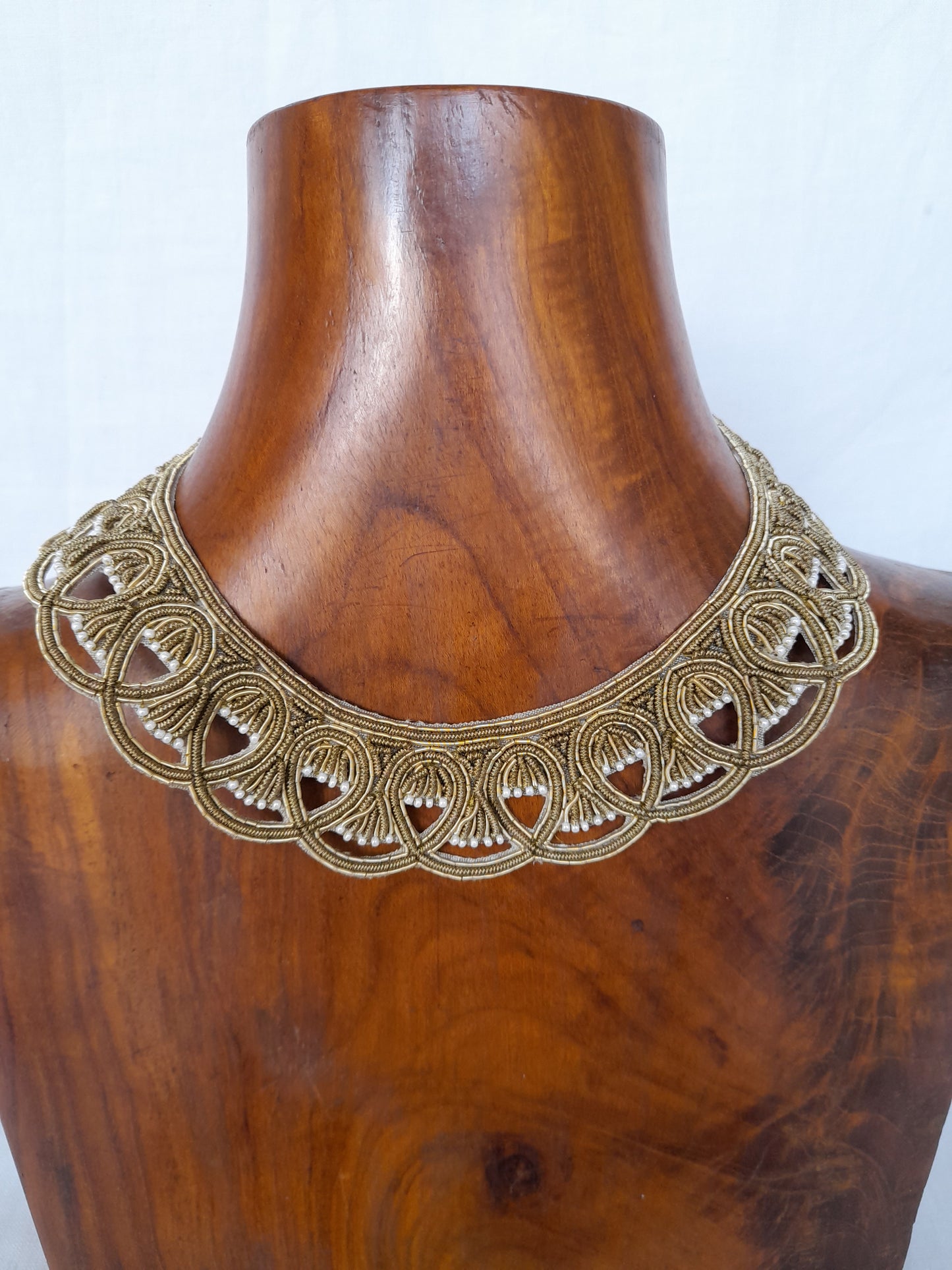 PEARL FUNS NECKLACE -GOLD - KKM 90.20