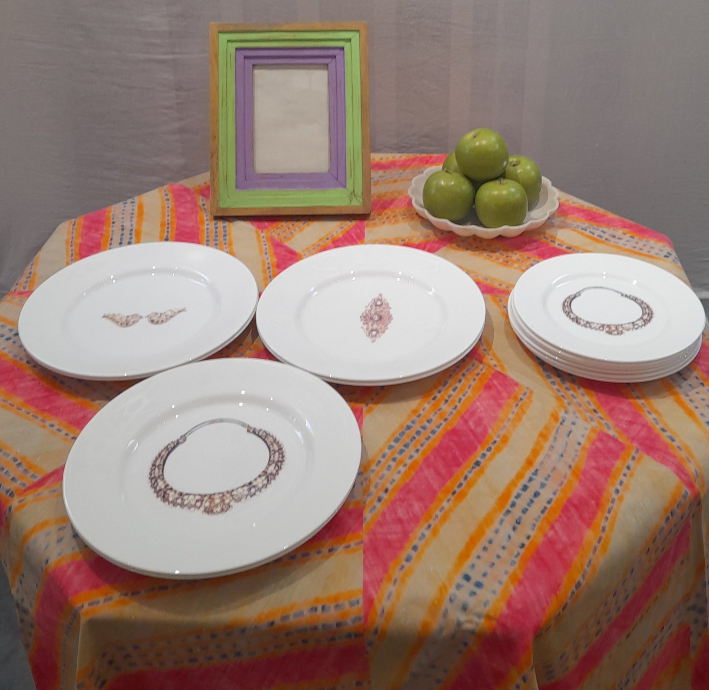 JADAV JEWELLERY SALAD & DINNER PLATE SET OF 6 - TC 409.4DP