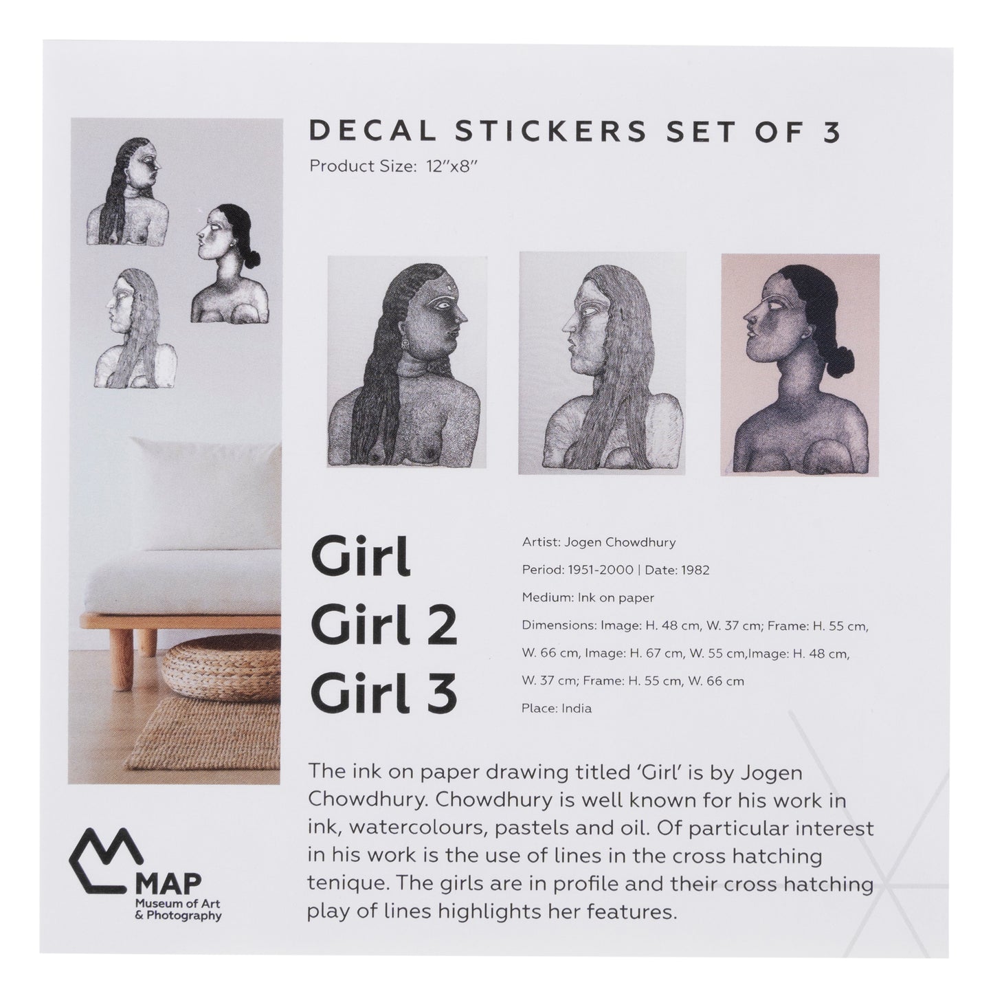 Decal Stickers set of 3