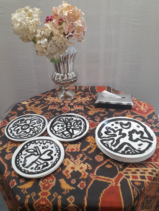 JOGEN CHOWDHURY SALAD & DINNER PLATES SET OF 6 - TC JOG.DP1