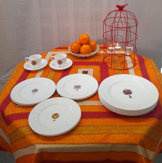 PENDANT SALAD & DINNER PLATE SET OF 6 - TC 409.4DP