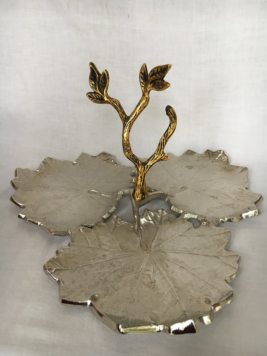 THREE LEAF PLATTER - ADVD N09.13