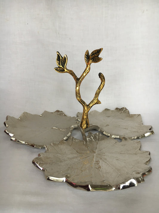 THREE LEAF PLATTER - ADVD N09.13