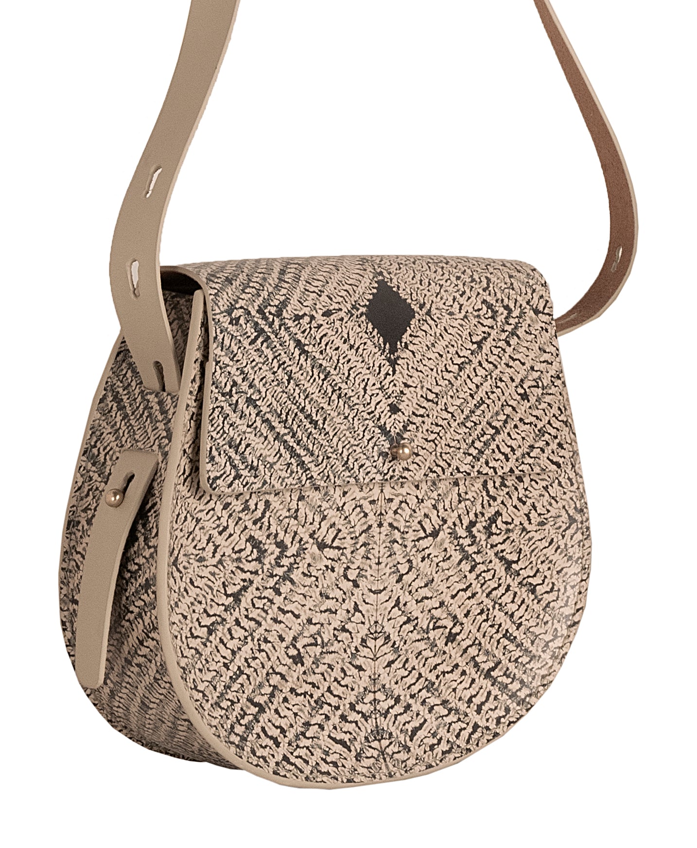 Leather Round Sling Bag The Cinnamon Store